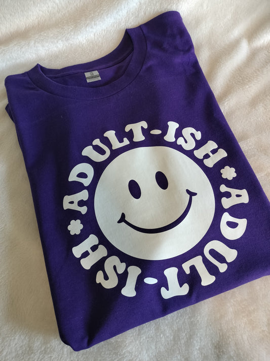 Adult-Ish Smiley Face Unisex T-Shirt