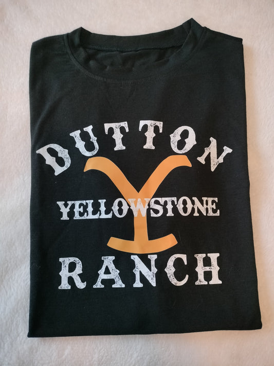 Yellowstone Dutton Ranch Womens Black T-Shirt