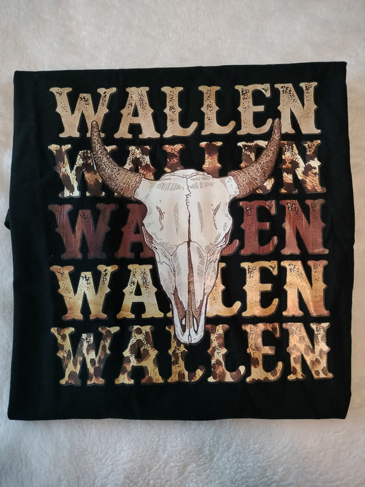 Wallen Country Womens Black T-Shirt