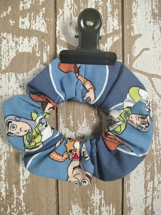 Handmade Toy Story Woody & Buzz 90s Fashion Vintage Style Scrunchie Ponytail Hairtie